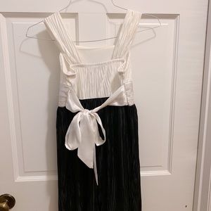 Black and white party dress
